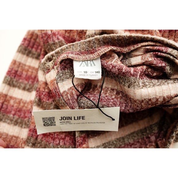 Zara striped jumpsuit short sleeve womens 10 one piece - Picture 3 of 5